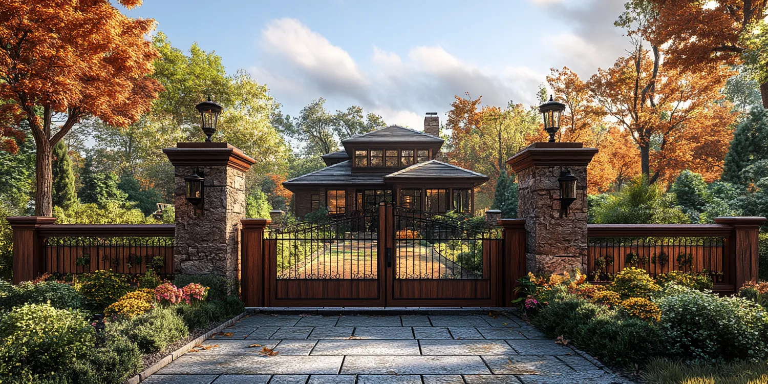 Moderne Metallzäune aus Polen