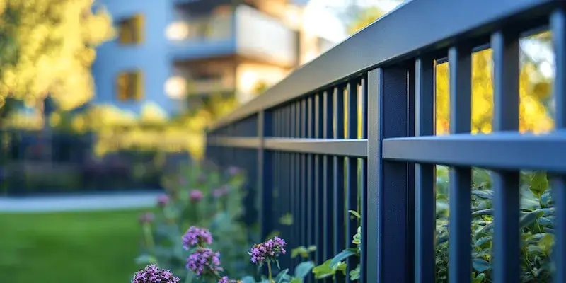 Moderne Gartengestaltung mit Zäunen aus Polen