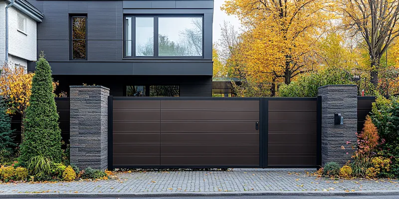 Metallzaun aus Polen mit Montage